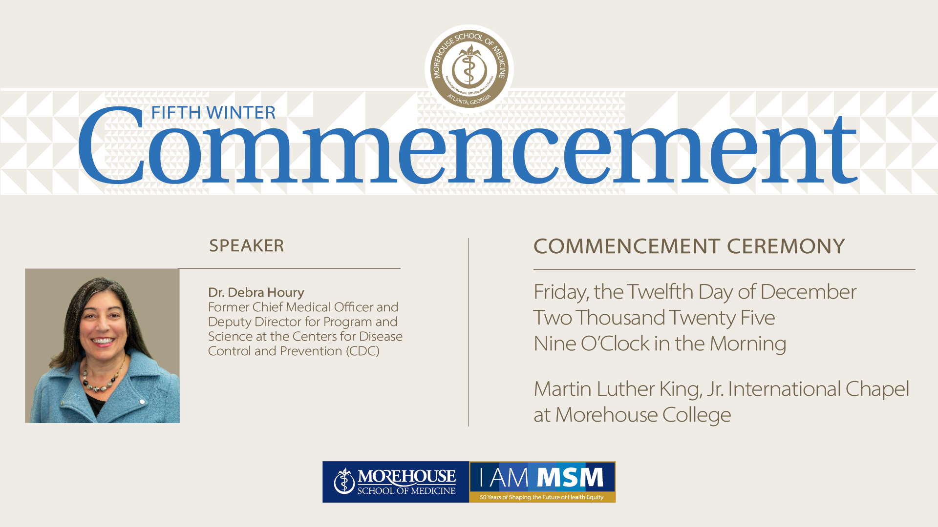 2025 Morehouse School of Medicine Commencement